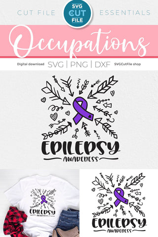 Epilepsy svg, Epilepsy awareness, Epelepsy SVG SVG Cut File 