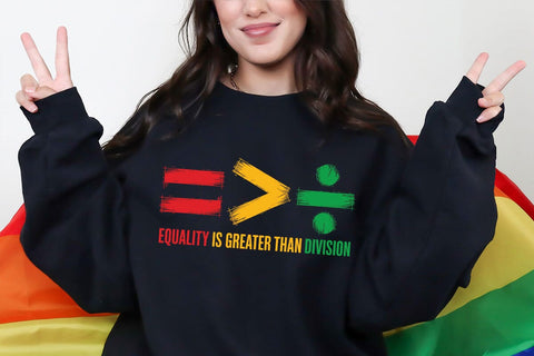 Equality is Greater Than Division, Black History Svg, Juneteenth Png Svg, Black History Month Shirt, African American Png SVG DesignDestine 