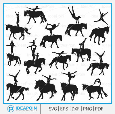 Equestrian Vaulting svg, Horse Vaulting Cut File, Horse Valuting png, Vaulter Silhouette, Vaulter on Horse clipart, Equestrian Vaulting Clip Art, Equestrian SVG, Vaulting Horse SVG bundle SVG Dinvect 