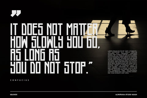 Equinox - Display Font Font Alpaprana Studio 