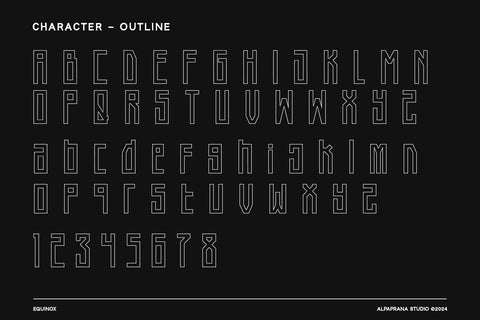 Equinox - Display Font Font Alpaprana Studio 