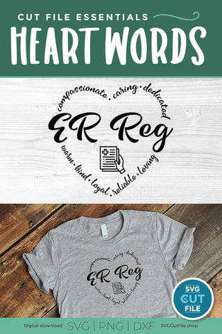 ER reg svg, emergency room registration svg, er svg, heart SVG SVG Cut File 
