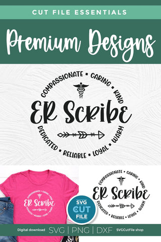 ER scribe svg, emergency department scribe, emergency room scribe svg, unisex SVG SVG Cut File 