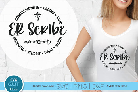 ER scribe svg, emergency department scribe, emergency room scribe svg, unisex SVG SVG Cut File 