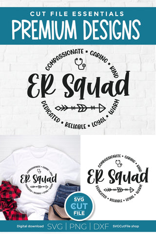 ER Squad svg for Cricut or Silhouette cutting machines SVG SVG Cut File 