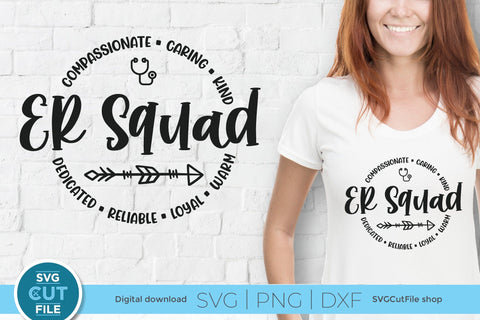 ER Squad svg for Cricut or Silhouette cutting machines SVG SVG Cut File 