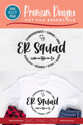 ER Squad svg for Cricut or Silhouette cutting machines SVG SVG Cut File 