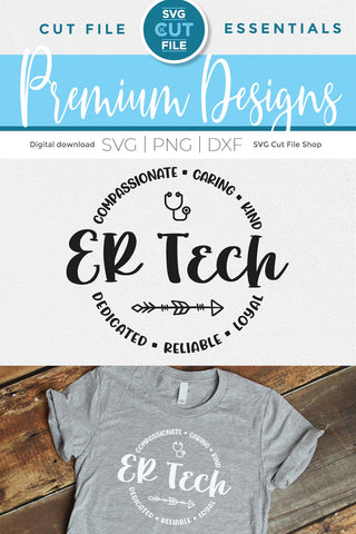 ER tech svg, emergency room tech svg SVG SVG Cut File 