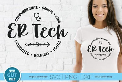 ER tech svg, emergency room tech svg SVG SVG Cut File 