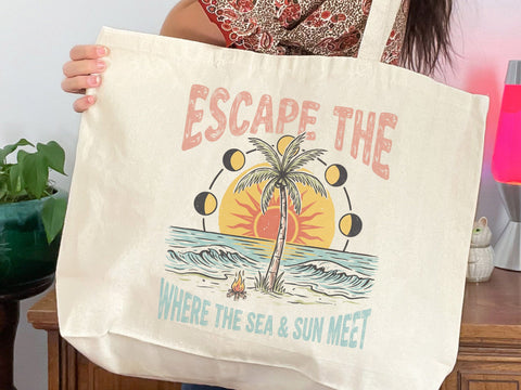 Escape The Sea Sunset Beach PNG SVG DesignDestine 