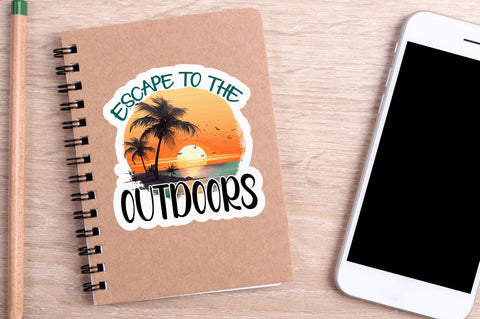 Escape to the Sticker Design Sublimation Regulrcrative 