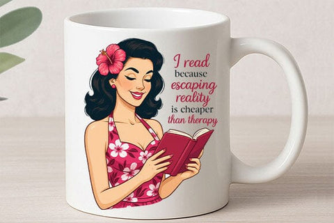 Escaping Reality Reading PNG Funny Book Lover Retro Sublimation Design SVG BillahCrafts 