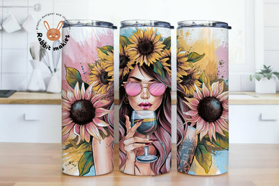 Espresso Coffee 20oz Skinny Flowers Tumbler Wrap, Coffee Lover Tumbler, Martini Drink Sublimation png Sublimation Rabbitmakies 