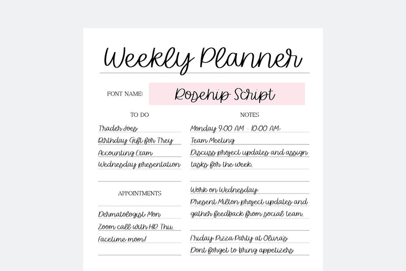 Essential Digital Planner Font Bundle V3 - So Fontsy