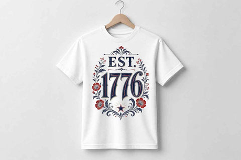 Est 1776 Patriotic PNG Vintage Americana Sublimation Digital Download SVG BillahCrafts 