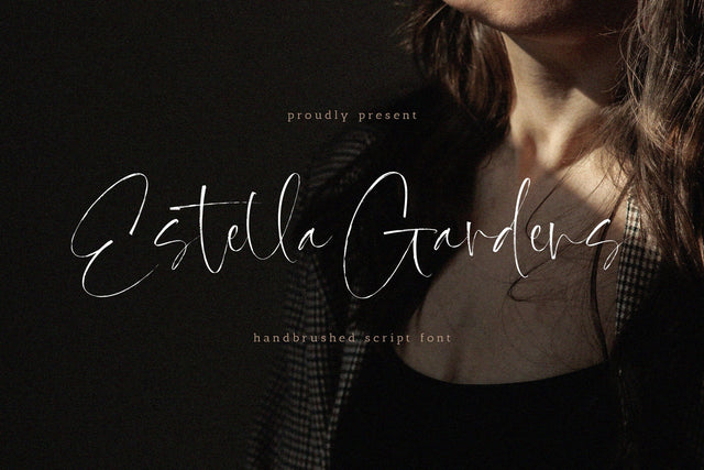 Estella Gardens - Handbrushed Script Font Font Timur type 