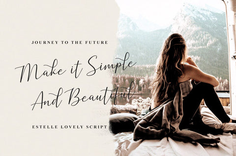 Estelle Lovely Script Font Heinzel Studio 