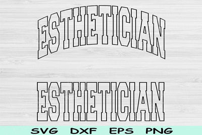 Esthetician Svg Dxf Cut Files, Esthetician Png, Beautician Svg, Esthetician Shirt Svg Files For Cricut, Skincare Svg Sublimation Designs SVG TiffsCraftyCreations 