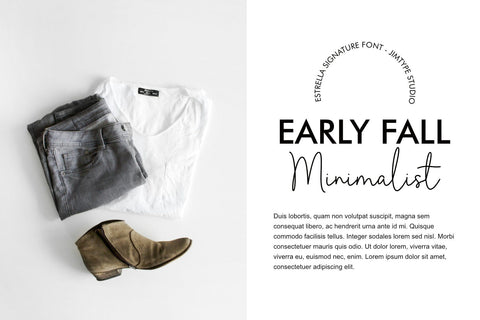 Estrella - Signature Minimalist Font Font Jimtype Studio 