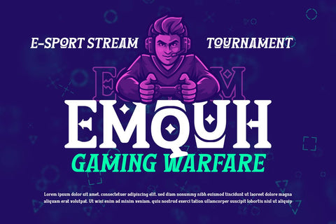 Esyotu - Serif Game Font Font twinletter 