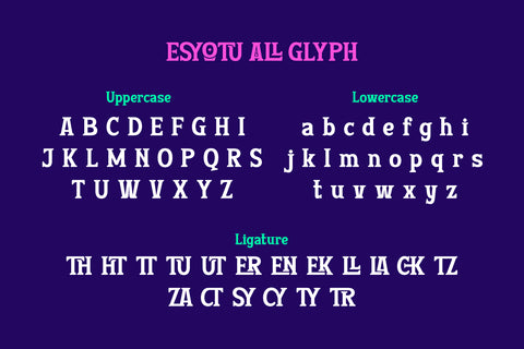 Esyotu - Serif Game Font Font twinletter 