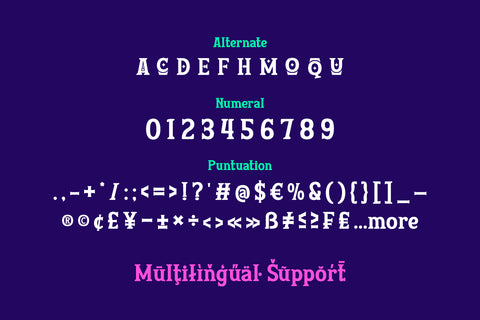 Esyotu - Serif Game Font Font twinletter 