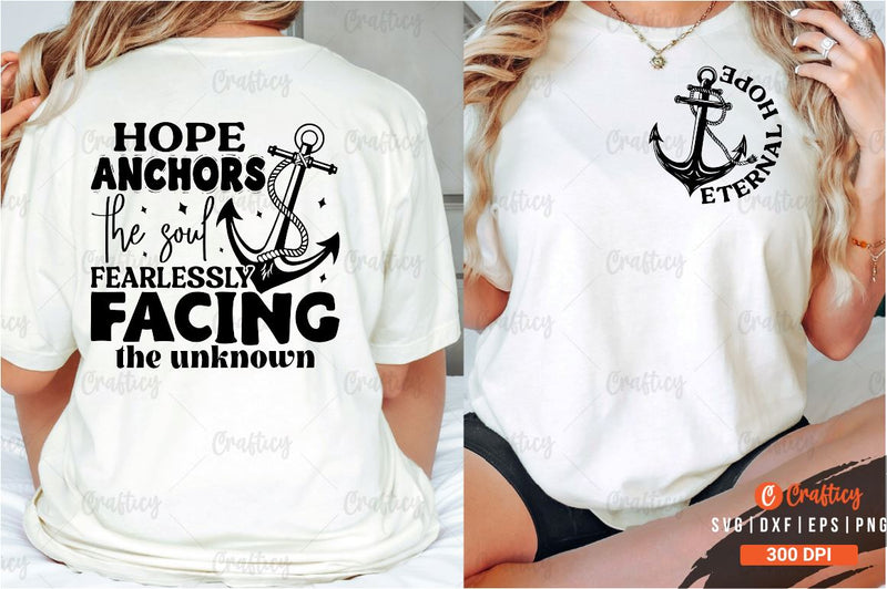 Eternal hope Front and Back SVG T shirt Design SVG Designangry 