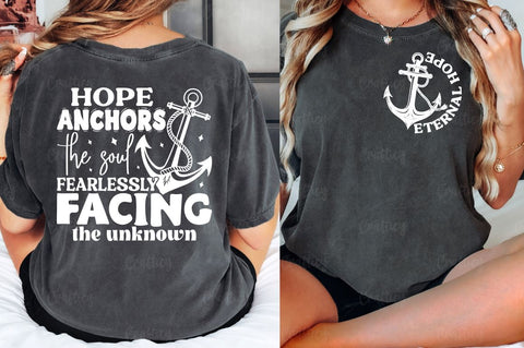 Eternal hope Front and Back SVG T shirt Design SVG Designangry 
