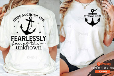 Eternal hope Front and Back SVG T shirt Design SVG Designangry 