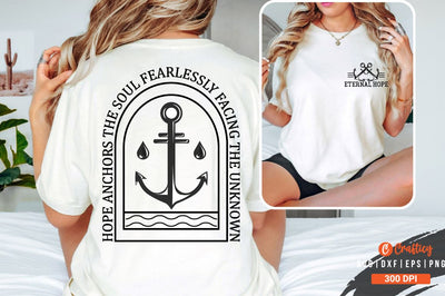Eternal hope Front and Back SVG T shirt Design SVG Designangry 