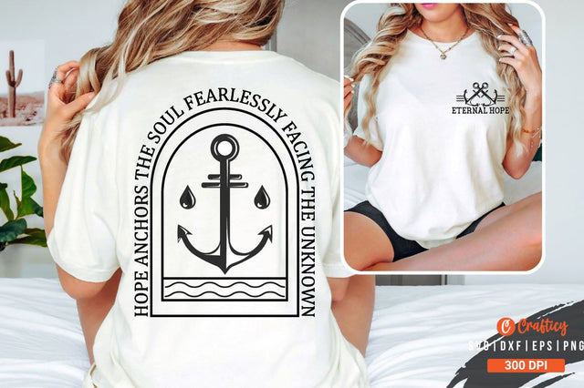 Eternal hope Front and Back SVG T shirt Design SVG Designangry 