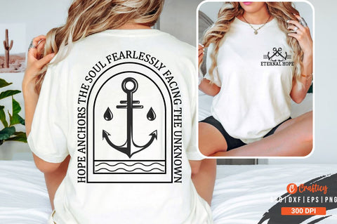 Eternal hope Front and Back SVG T shirt Design SVG Designangry 