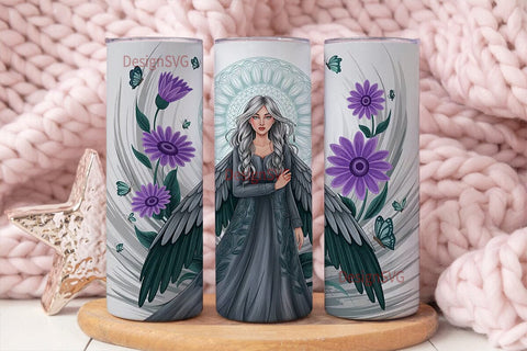 Ethereal Angel 20oz Tumbler Wrap Sublimation DesignSVG 