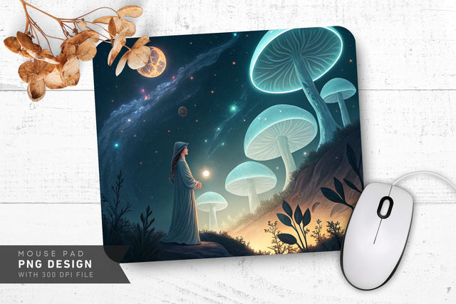 Ethereal Celestial Art Mousepad Sublimation Regulrcrative 