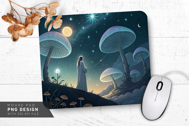 Ethereal Celestial Art Mousepad Sublimation Regulrcrative 