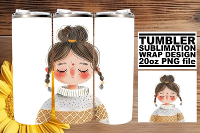 Ethereal Essence Portrait Tumbler Design - Sublimation 20oz Sublimation afrosvg 