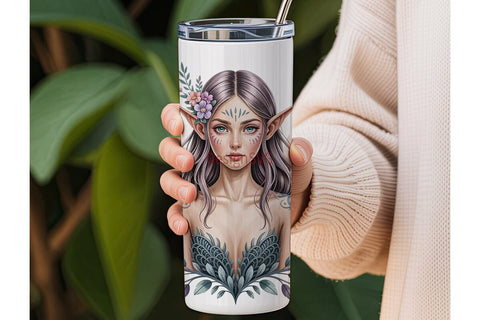 Ethereal Fairy 20oz Tumbler Wrap Sublimation DesignSVG 