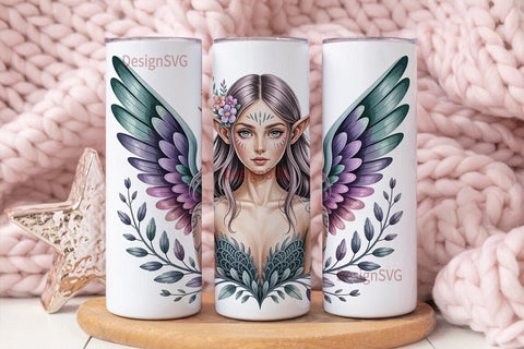 Ethereal Fairy 20oz Tumbler Wrap Sublimation DesignSVG 