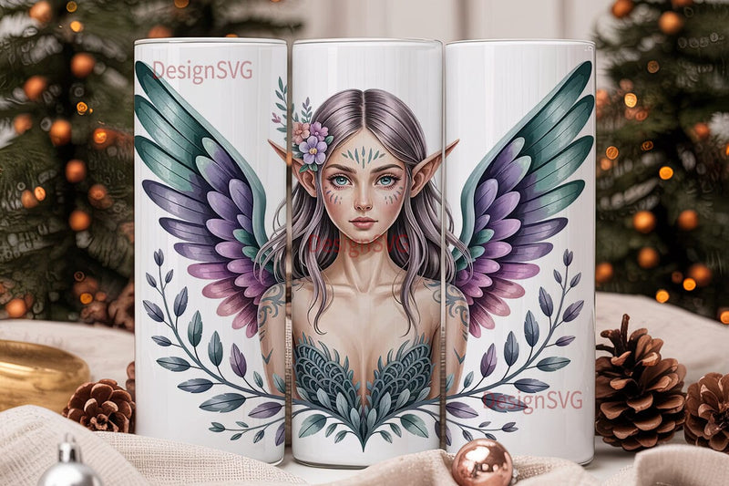 Ethereal Fairy 20oz Tumbler Wrap Sublimation DesignSVG 
