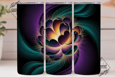 Ethereal Floral 20oz Tumbler Wrap Sublimation sassyprint 