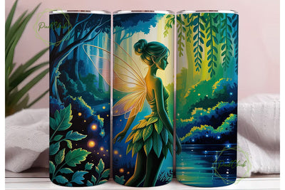 Ethereal Forest Fairy 20oz Tumbler Wrap Sublimation PixelChick 