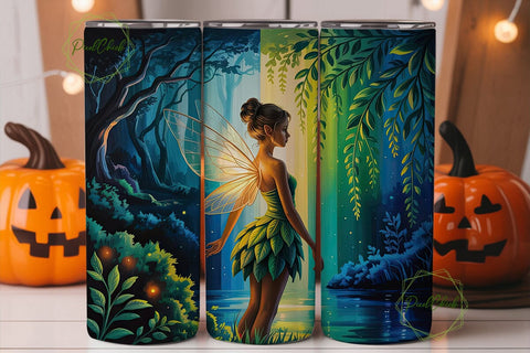 Ethereal Forest Fairy 20oz Tumbler Wrap Sublimation PixelChick 