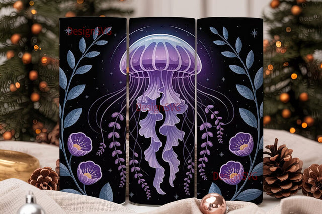Ethereal Jellyfish 20oz Tumbler Wrap Sublimation DesignSVG 