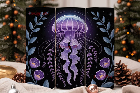 Ethereal Jellyfish 20oz Tumbler Wrap Sublimation DesignSVG 