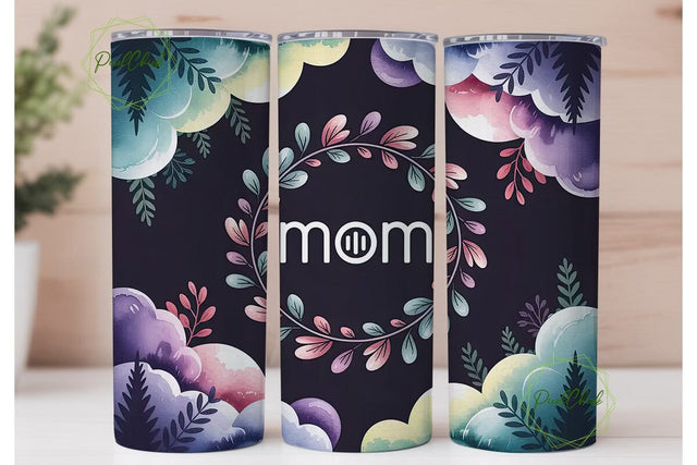 Ethereal Mom Tumbler Wrap PNG Sublimation PixelChick 