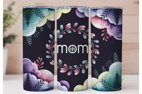 Ethereal Mom Tumbler Wrap PNG Sublimation PixelChick 