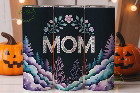 Ethereal Mom Tumbler Wrap PNG Sublimation PixelChick 