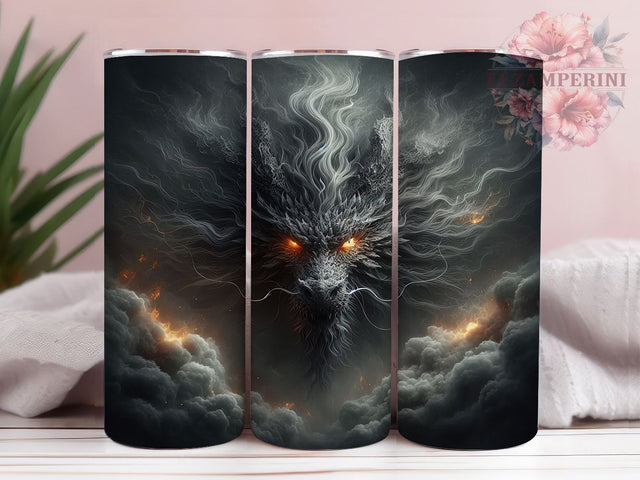 Ethereal Sky Cloud Dragon Tumbler, Dragon In The Sky Wrap, 20oz Tumbler Sublimation, Fantasy Sky Dragon Design, Mystical Cloud Dragon Art, Soaring Dragon Tumbler, Ethereal Dragon Wrap Sublimation Li Zamperini 