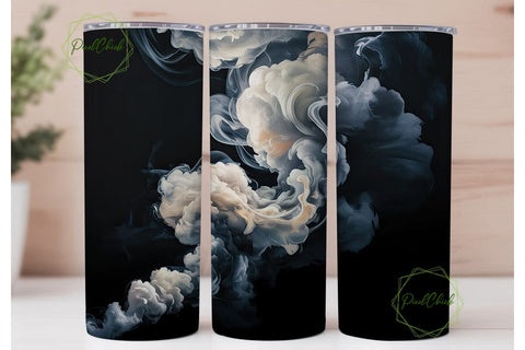 Ethereal Smoke Cloud 20oz Tumbler Wrap Sublimation PixelChick 