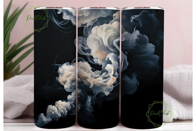Ethereal Smoke Cloud 20oz Tumbler Wrap Sublimation PixelChick 